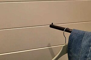 pierced milf slurps piss in mall toilet while trying on slutty outfits