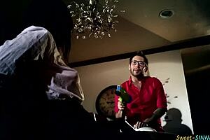 Classy big tits babe's tight pussy ravaged in sweaty erotic roleplay fantasy