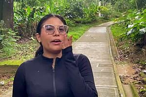 curvy latina seduces stranger's huge cock in risky public park fuck