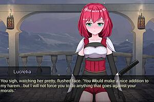 bound futanari slave submits in realms of bondage gameplay fantasy lesbian adventure