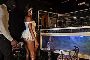 Besties hit club drilled bareback by huge black cocks all night