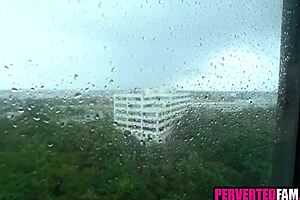 Horny Blonde Glasses Shaved Vacation Fuck Fest