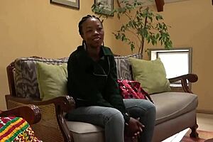 Horny african slut takes interracial anal pounding