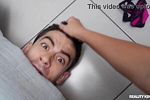 panty raid uncovers steamy bedroom action with bent over blowjobs and cowgirl rides