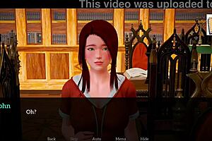 redhead teen plays erotic homemade game