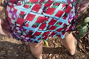 Sex in the park turns wild with a married blonde fan