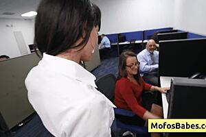 Suggestive Big Tit Milf Craves Hard Fuck And Facial Break Room