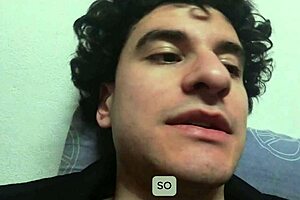 Skinny dude unloads monster cumshot on client machine