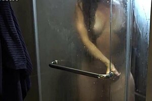 Stepmom invites me into steamy shower for rough pounding behind dad's back