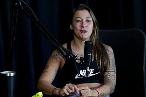 Flor de Damiana's Sheer Red Tease in Naughty Brazilian Casting Interview