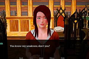 redhead teen plays erotic homemade game