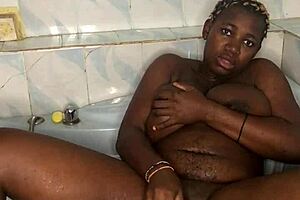 Huge Dildo Bathroom Squirting Session Explodes!