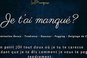 French domme pegs sub with joi while taunting missed cravings