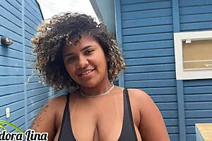 banging hubby's best friend in bed with face slaps and screams