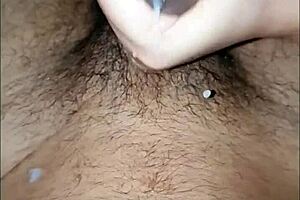 priya strokes hubby's throbbing dick to slow-mo cum explosion 🍆💦😍