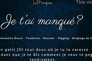 French domme pegs sub with joi while taunting missed cravings