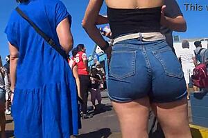 Wow, That Big Ass Bursting Out Jeans Publicly!