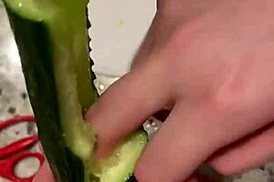 i'm slamming this hardcore zucchini so deep it hurts good