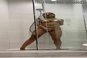 Roxy's Ecstatic Naked Shower Masturbation Moans Overflowing