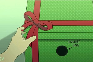 santa's helper delivers a steamy christmas blowjob delight