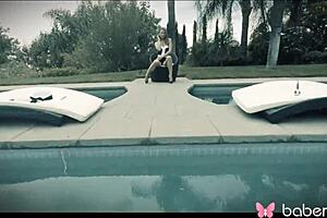 blonde jillian janson teases her natural tits outdoors in erotic solo 4k bliss