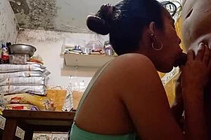 peruvian street girl licks massive cock top to bottom before wet pussy gets fucked hard