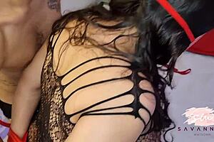 Bound blindfolded pregnant Savannah Watson craves hard cum mouthful