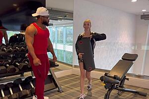 Client pounds petite trainer breezy bri's tight pussy