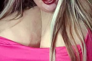 susi's huge boobs bounce in red dress while sucking bbc toy