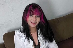 Trans novinha's tight ass takes bareback monster cock pounding