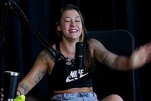 Flor de Damiana's Sheer Red Tease in Naughty Brazilian Casting Interview