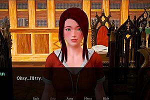 redhead teen plays erotic homemade game