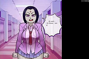 Raven Schoolgirl Ass Destroyed by Monster Cock Anal Pounding