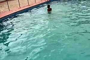 After pool fun, you wanna see me fuck this fat curvy oiled bitch to cumshot?