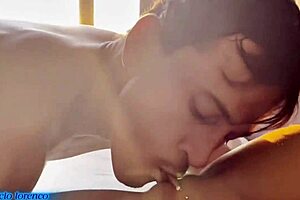 finally afternoon wrecked whore's tight ass deep cum inside sheer red