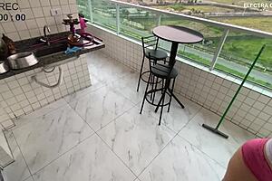 hot maid teases boss in provocative cam outfit