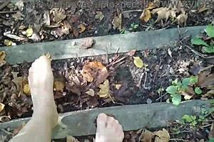 hey, taking a cheeky nylon stroll through the woods 😏👣🌳