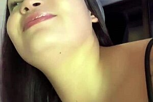 Asian beauty screams in ecstasy as neighbor's huge black cock pounds her juicy pussy outdoors