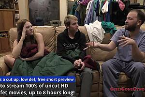 Pregnant Nurse Nova Maverick Spreads Shaved Pussy in Latex Hospital Exam