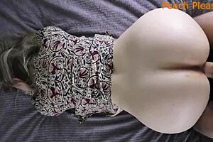 Fucked young student doggystyle then balls deep lick and suck her huge natural tits