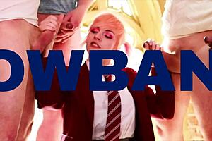 hey student slut, take this huge facial cumshot load!