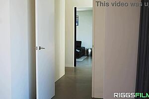 Slutty milf cheats in big cock threesome creampie.