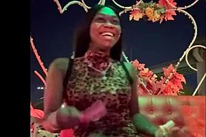 Sloppy carriage ride ends in massive facial cum walk outdoor monster cock