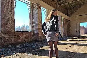 i ditched reels for public outdoor face fuck with big cock slut