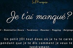 French domme pegs sub with joi while taunting missed cravings