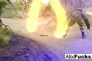 Alix And Sarah Pound Massive Satanic Monster Hard