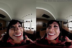 Ember Snow rides big cock cowgirl craving as filipina colleague slut