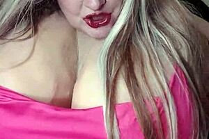 susi's huge boobs bounce in red dress while sucking bbc toy