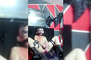 BONDAGE SLUT STUFFS HUGE ANAL PLUG IN FATTY ASS!