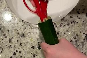 i'm slamming this hardcore zucchini so deep it hurts good
